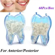 60*/Box Dental Oral Temporary Teeth Crown Posterior Anterior Resin Tooth Utility