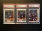 1991 Hoops & Upper Deck LARRY JOHNSON (2) PSA 9 and (1) PSA 8 Hornets Rookie RC