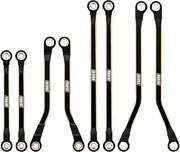 INJORA Black Coating Brass High Clearance Links Set for TRX4M High Trail K10 1/18 RC Crawler Upgrade (4M-97BK)