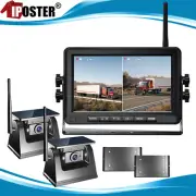 Wireless 7" Monitor DVR Solar Magnetic Backup Camera for Truck Carava Reversing