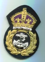 British Chief Petty Officer Cap Badge WW1 & 2 copy