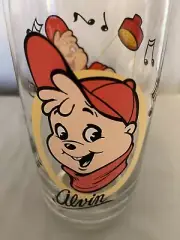 1985 Alvin and the Chipmunks "Alvin" Vintage Drinking Glass