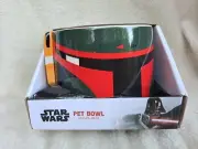 NIB Star Wars Boba Fett Dog Bowl 6” Ceramic 3D Pet Food/Water Bowl 3.5 Cups