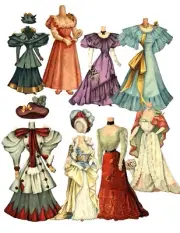 30 Piece Victorian Ladies Fashion Vintage Style Ephemera for Junk Journal etc