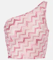 [Missoni] Missoni Lamé top UK 14 pink