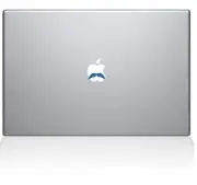 The Decal Guru Three Amigos Mustache Set MacBook Decal Vinyl Sticker - 12" MacBo