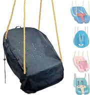 Outdoor Toddler Swing Seat Cover Compatible with Stpe 2 & Little Tikes2, Outside Baby Swing Seating Cover (Black, 1 Pack)