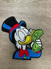 Beautiful 5x5 McDuck Chenille Iron on patch, no sewing needed