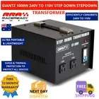 Giantz Voltage Converter 240V to 110V Step Down Stepdown Transformer 1000W AU-US