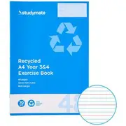 Studymate A4 12mm Exercise Book Year 3/4 QLD 48 Page Recycled