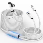 Link Cable 5M with Charging Compatible for Meta Quest 3S/Quest3/2/Pro Accessorie