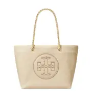 Tory Burch Ella Chain Tote Bag One size oatmeal