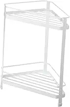yuksok Bathroom Storage Shelf Bath Rack Easy to Clean Floor Shower Shelf Over The Toilet Storage Shelf for Vanity Office Living Room, White