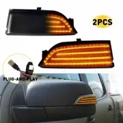 For 2019-22 Ford Sequential Ranger Smoked LED Side Mirror Signal Turn Lights EON (for: Ford)