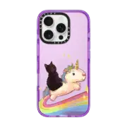 iPhone 16 Pro Impact Case Rainbow Unicorn