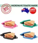 Microwave Toastie Maker Non stick Dishwasher Microwave safe Multiple colours