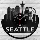 Vinyl Clock Seattle Vinyl Record Wall Clock Home Art Decor Handmade 4852