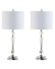 JONATHAN Y Set of 2 Victoria 27in Crystal LED Table Lamp NoSize NoColor