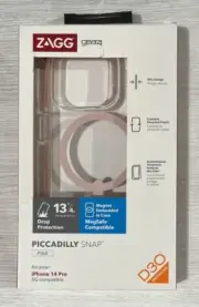 ZAGG Gear4 Piccadilly Snap MagSafe Case for iPhone 14 Pro Clear/Pink