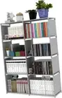 DIY Bookshelf Stackable Bookcase Cubes Cubby Bookcase 4 Tier Book Shelves DIY Bo