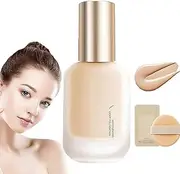 Updo Liquid Foundation,Moisturizing Light Foundation,Light and Long-Lasting Coverage,Light Fog Makeup Holding Liquid Foundation,Invisible Foundation Makeup,Hydrating,#W03