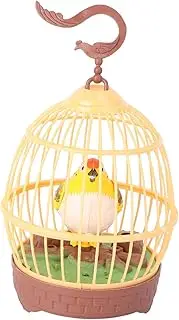 SUPVOX 1pc Voice Controlled Birdcage Interactive Imitation Bird Cage for Sound Simulation Engaging Plaything to Enhance Hearing Skills and Practical Abilities Random Color