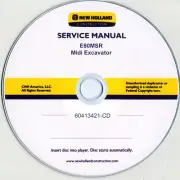 New Holland E80MSR Midi Mini Excavator Factory Shop Service Repair Manual CD
