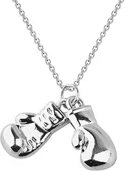 [BLEOUK] Boxing Gloves Necklace Boxing Gloves Jewelry Boxing Player Gift Boxing Mom Gift Boxing Trainer Gift Boxing Themed Gift