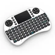 Raspberry Pi Mini Wireless Rechargeable Keyboard With Touchpad Mouse (White) Drive Free for Windows, MAC OS X, Android, Linux, etc,. [SEVRBP0066]