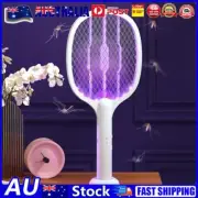 2 in 1 Safe Electric Fly Swatter Fly Zapper Bug Zapper Racket for Indoor/Outdoor
