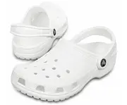 Crocs Classic Clogs Roomy Fit Sandal Clog Sandals Slides Waterproof - White
