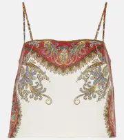 [Veronica Beard] Veronica Beard Rhea printed linen shirt AU 14 multicoloured