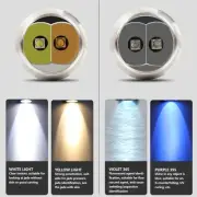 US Identification Flashlight Super Bright USB Rechargeable Quad LEDs Portable Ja