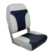 Springfield Marine High Back Multi-Color Folding Seat - Blue/Grey 1040661