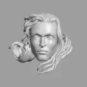 Human Ranger fantasy RPG DnD Waterdeep Moonsea custom head for action figures