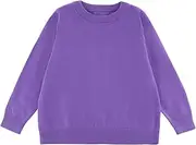 [HahaNice] Boys & Girls Pullover Crewneck Sweater Soft School Uniform Sweater for Kids 4-14 Years
