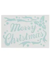 Merry Christmas Reusable Spray Snow Stencil Christmas Decoration - 26cm