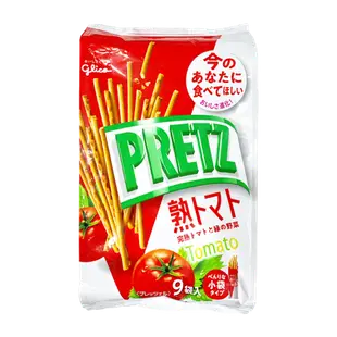 【Glico】固力果9袋入完熟番茄棒( Pocky Pretz 固力果棒 蕃茄棒) 133g (日本餅乾)