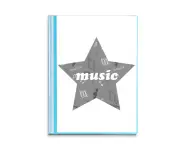 White Music Solfege Notes Book Sheet Protectors Portfolio Binder Folder