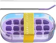Ice Tray Set, Ice Crush Cup, 8.66in Freezing Bottle Mold, Reusable Authentic Material, Easy Release Feature for Beverage Cooling, Home, Cafe, Restaurant, Whiskey Cocktail