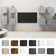 8x Wall Mounted TV Cabinets Stand Hifi Rack Furniture Multi Colours vidaXL