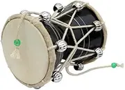 Damru damaru BIG SIZE DOBANI Damaru Damru Drum musical instrument DAMROO PERCUSSION INDIAN MUSIC INSTRUMENT or MONKEY DAMROO