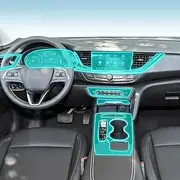 Car Interior Film Dashboard Piano Board Shift Center Console Anti-Scratch Transparent TPU Protection Film,for Buick Regal 2017-2024 (Style A for RHD)