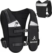 Running Vest Backpack, Adjustable with Reflective Strips for Men and Women, Cycling, Running, Mountaineering, Hiking, Hydration Vest Set Multiple Pockets for Storing Mobile Phones, Water Bottles