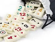 SEMUS Original Star Rummy/Okey Playing Stones Set Okey TASI Made of Melamine Extra Matte