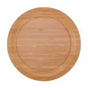 Round Circle Reusable Bamboo Wood Plates (1ft Diameter) BambooMN