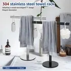 T-Shape Hand Towel Stand Stainless Steel Towel Holder Stand Rustproof AmNOF