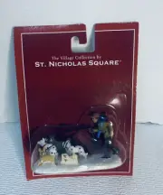 Village Collection By St Nicholas Square Dog Walker Christmas Village Figurine