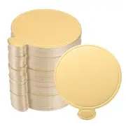 100pcs Mini Cake Boards, Mousse Cake Cardboards Round for Cake Bases (Gold)