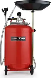 T-Rex TRD-8MF 80L Mobile Waste Oil Drainer, Telescopic, Pneumatic, with Extractor Probes, for Workshop